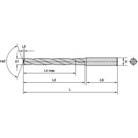 GOdrill™ - 8xD - Internal Coolant - Straight Shank - Metric